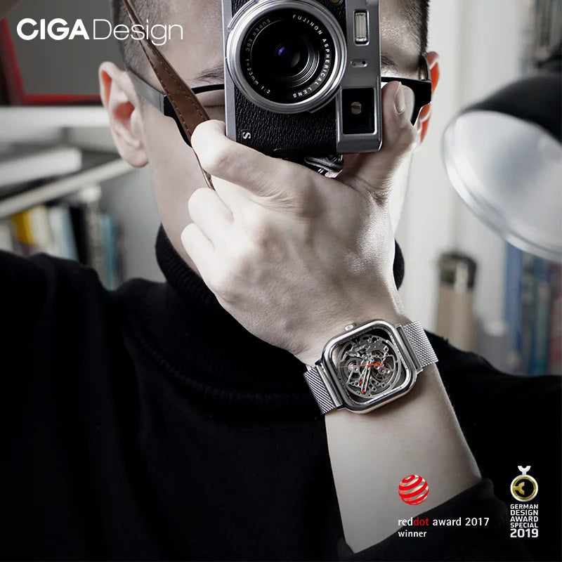 CIGA Design – Montre Squelette Mécanique Unisexe