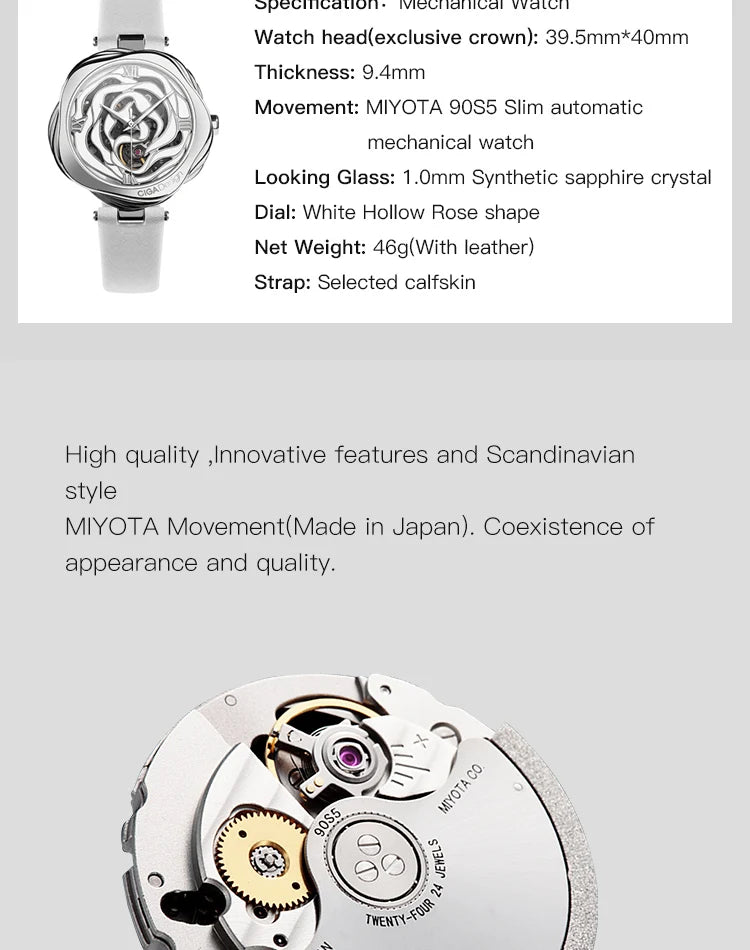 CIGA Design – Montre Femme Automatique