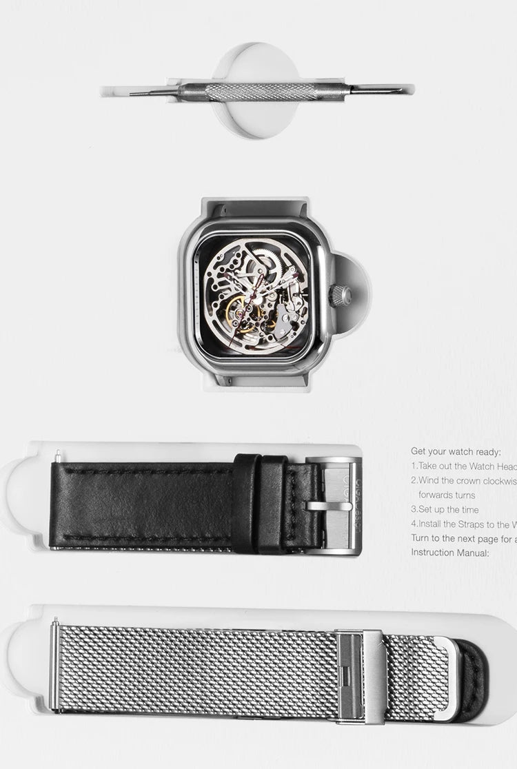 CIGA Design – Montre Squelette Mécanique Unisexe