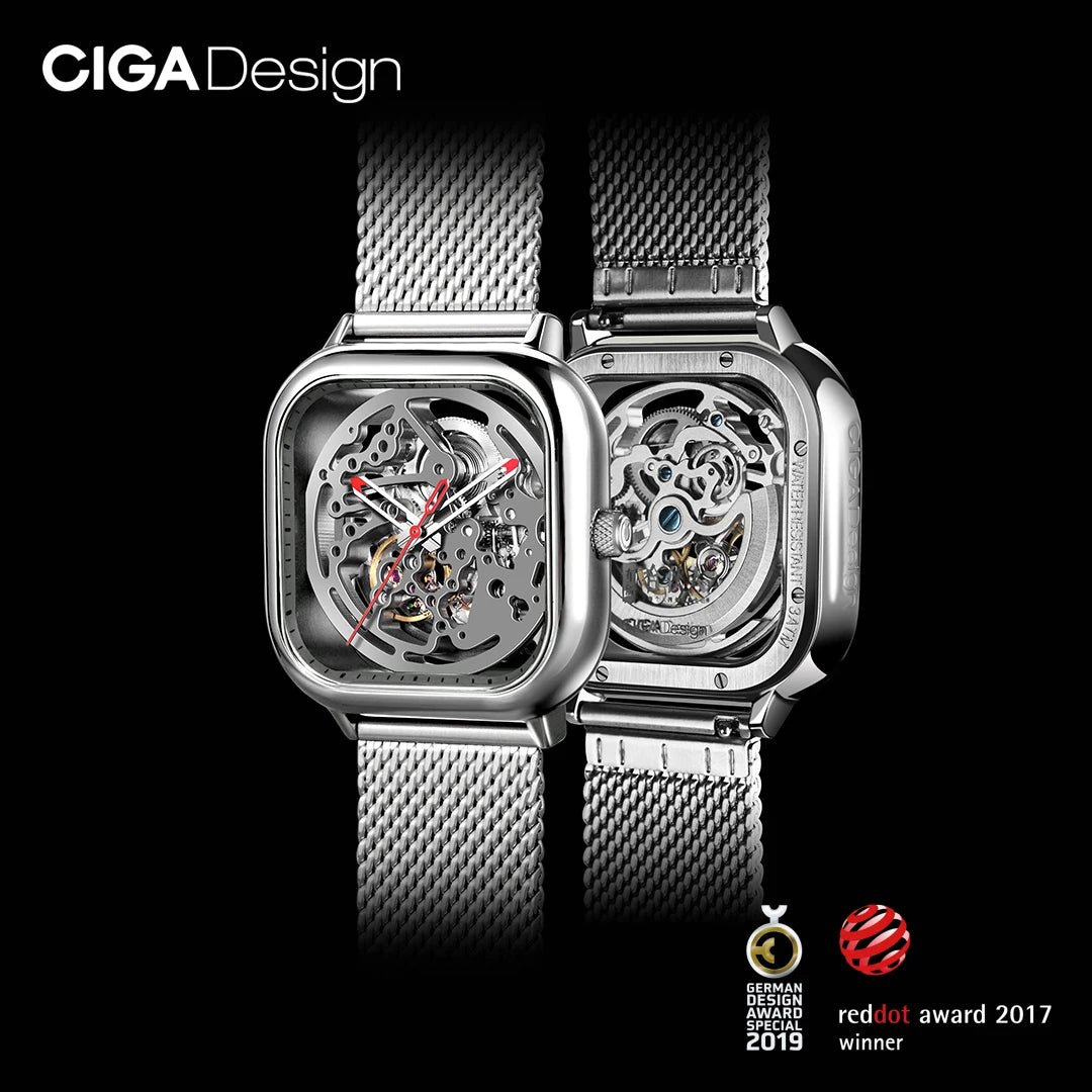 CIGA Design – Montre Squelette Mécanique Unisexe