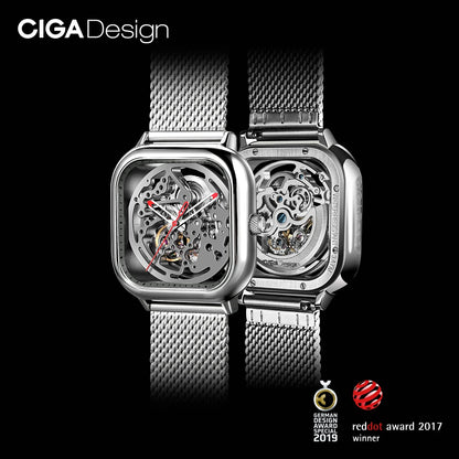 CIGA Design – Montre Squelette Mécanique Unisexe