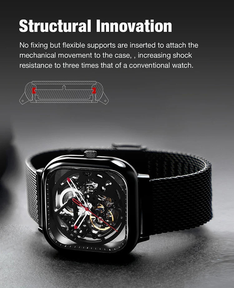 CIGA Design – Montre Squelette Mécanique Unisexe