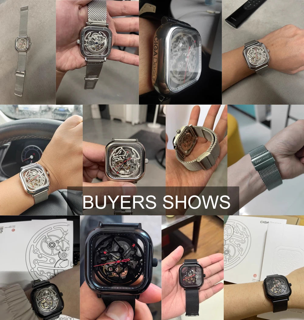 CIGA Design – Montre Squelette Mécanique Unisexe