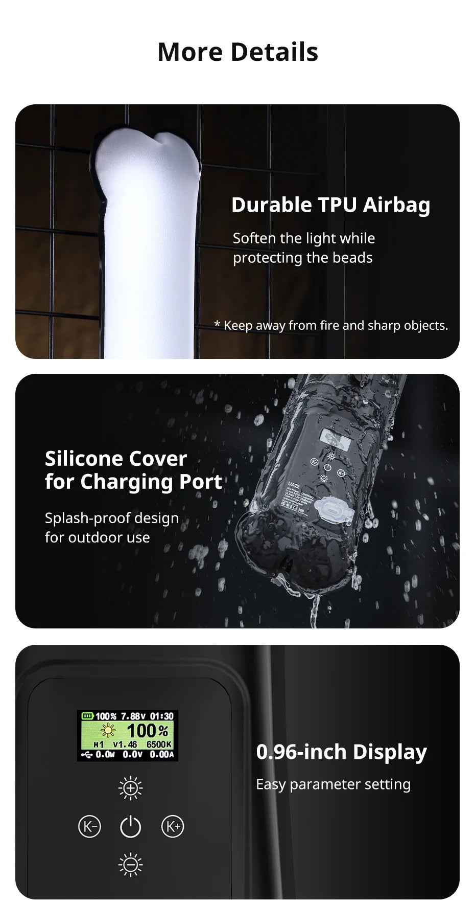 UA12, un tube lumineux gonflable en TPU