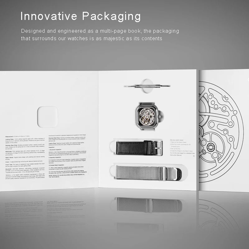CIGA Design – Montre Squelette Mécanique Unisexe