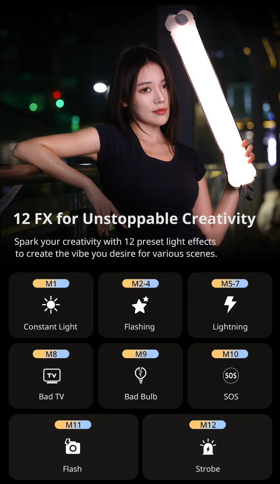 UA12, un tube lumineux gonflable en TPU