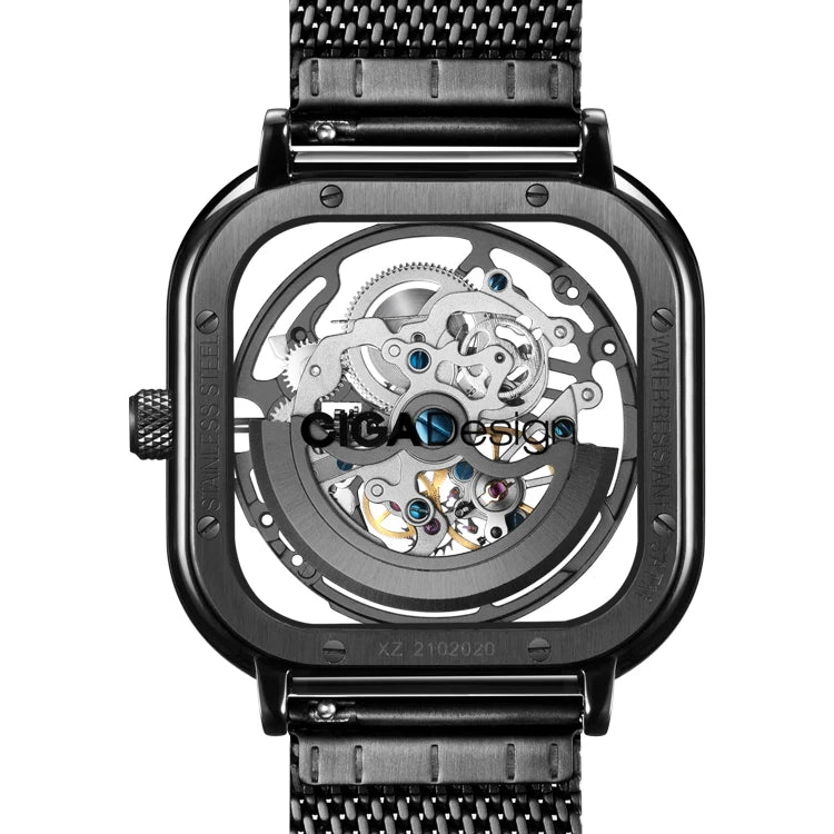 CIGA Design – Montre Squelette Mécanique Unisexe