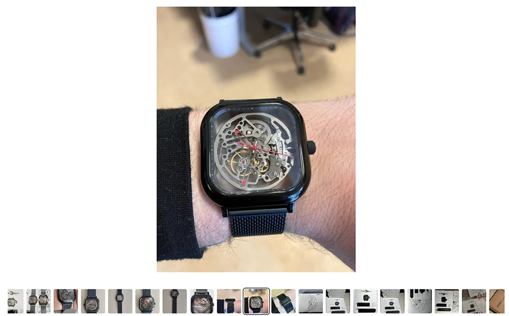 CIGA Design – Montre Squelette Mécanique Unisexe