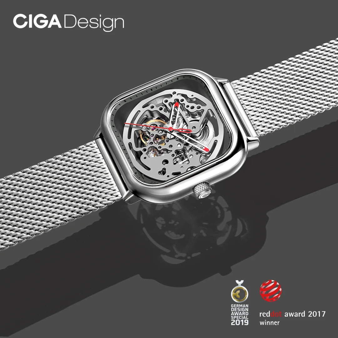 CIGA Design – Montre Squelette Mécanique Unisexe